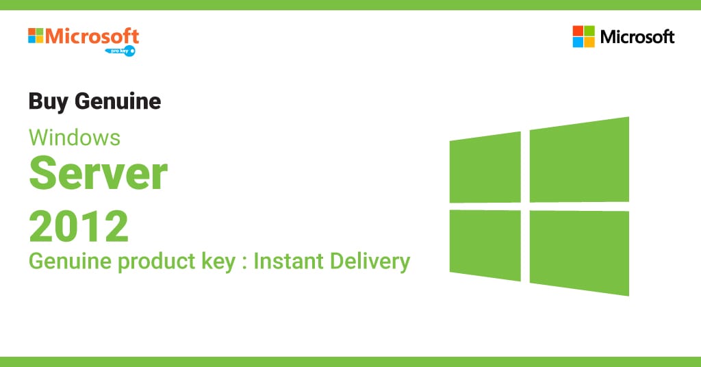 Windows Server 2012, Genuine product key