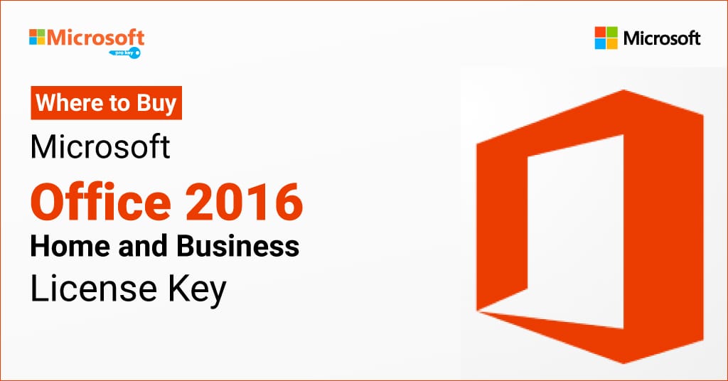 Microsoft Office 2016, Home and Business License Key